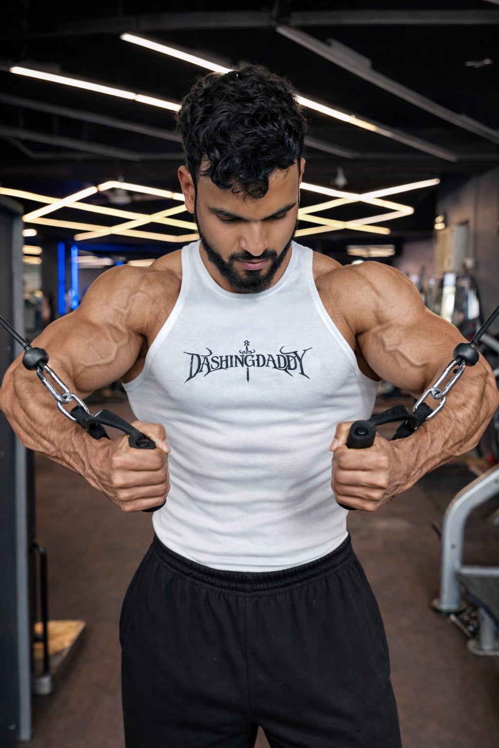 DADDY’s Ribbed Vest (WHITE & BLACK)