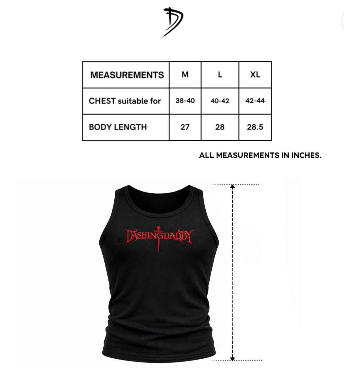 DADDY’s Ribbed Vest (BLACK & MAROON)