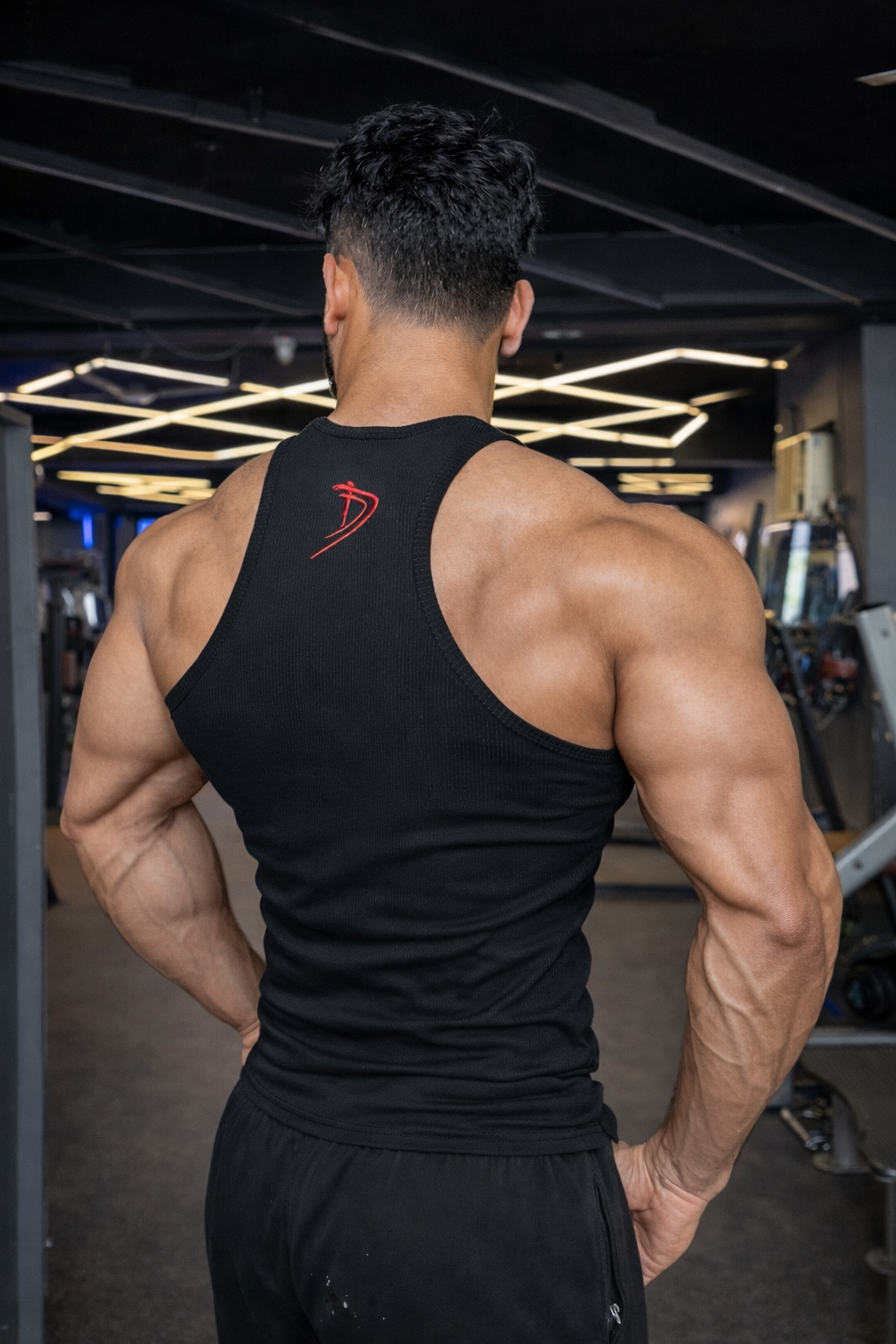 DADDY’s Ribbed Vest (BLACK & MAROON)