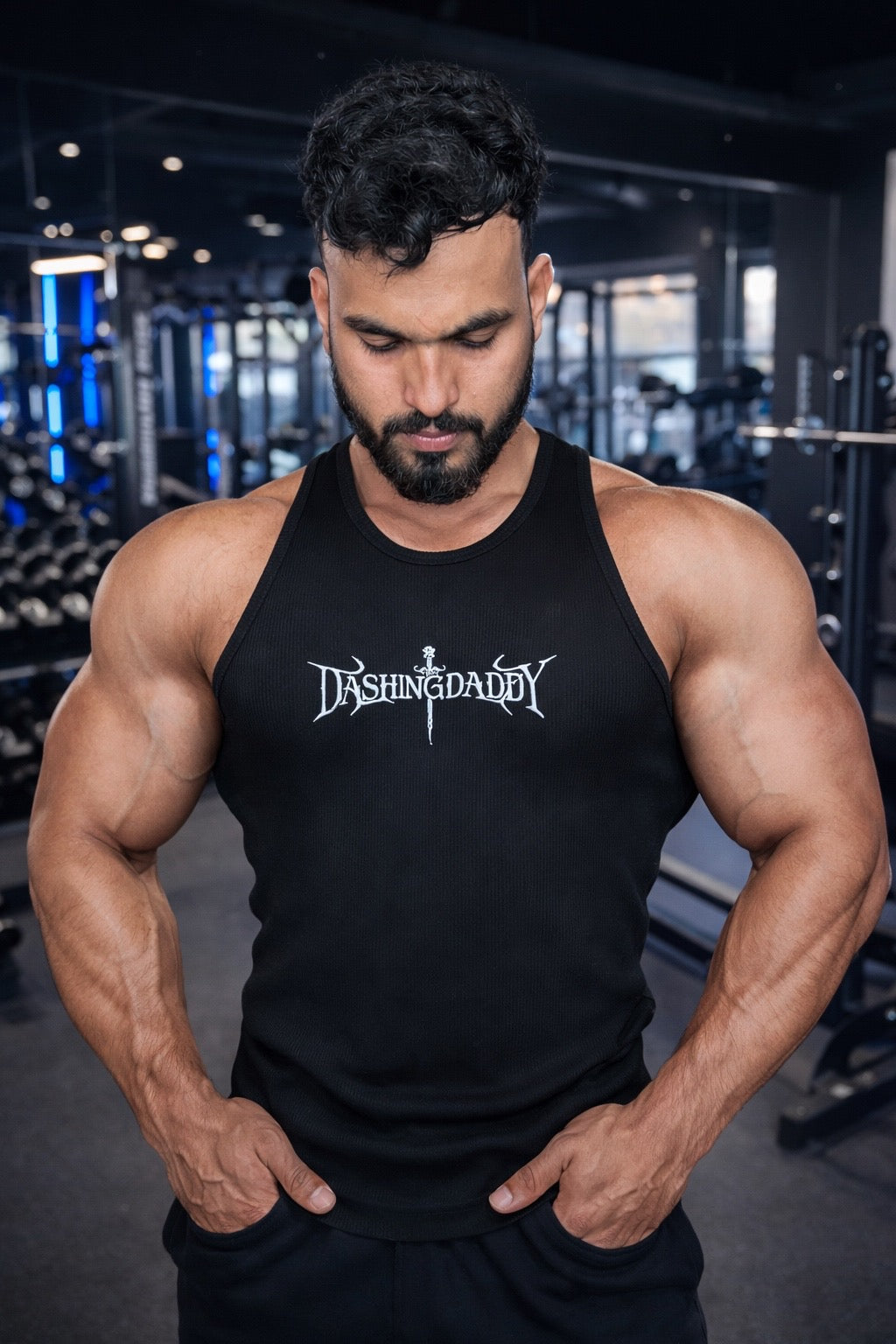 DADDY’s Ribbed Vest (BLACK & WHITE)