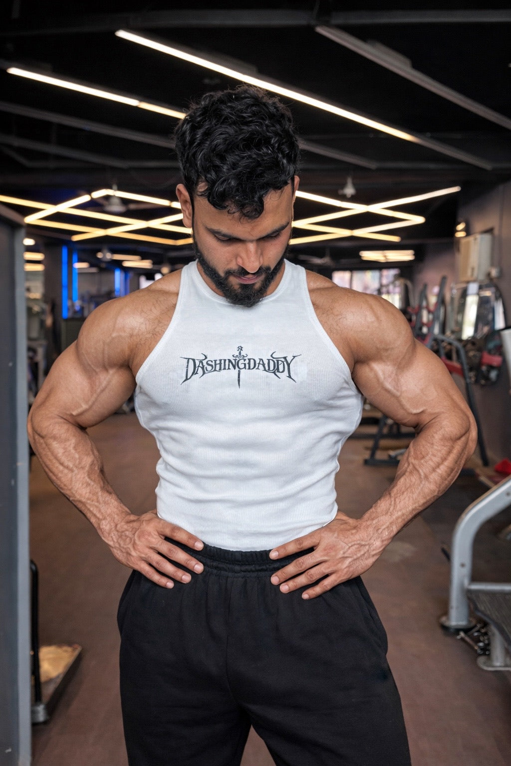 DADDY’s Ribbed Vest (WHITE & BLACK)